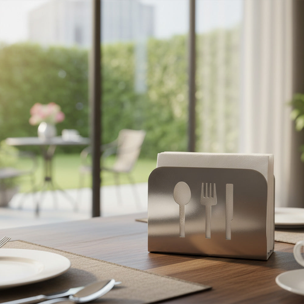 حامل مناديل عصري من الفولاذ المقاوم للصدأ