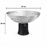 وعاء بقاعدة خشبية - كبير