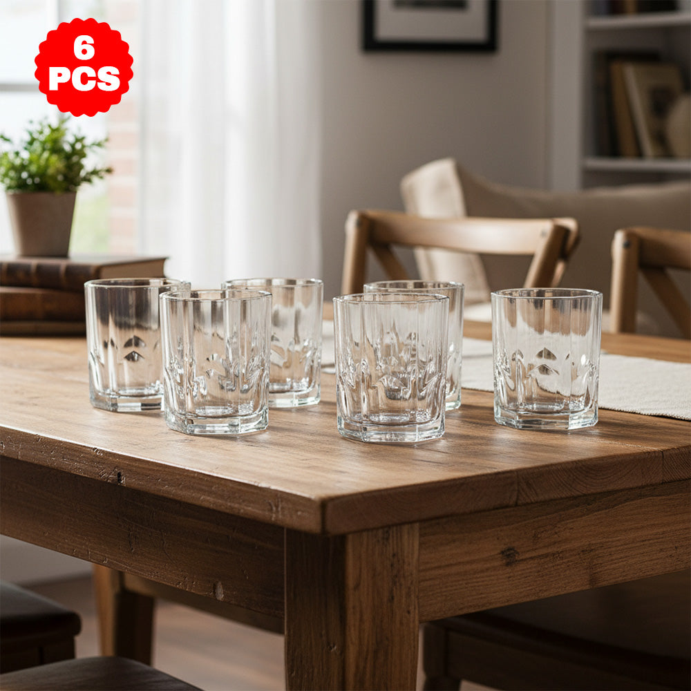 طقم اكواب زجاجي 6 قطع