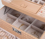 حقيبة مجوهرات 3 طبقات