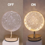 مصباح طاولة على شكل ندفة ثلجية