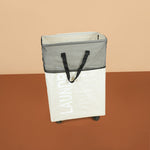 سلة غسيل قابلة للطي مع مقبض وعجلات، موديل: 5