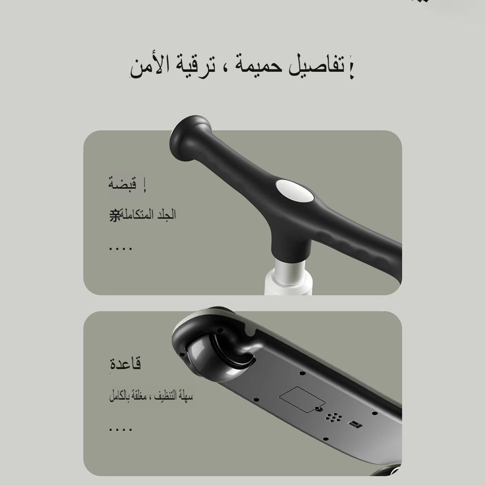 سكوتر بلَش جلو ثلاثي العجلات للأطفال مع عجلات مضيئة LED