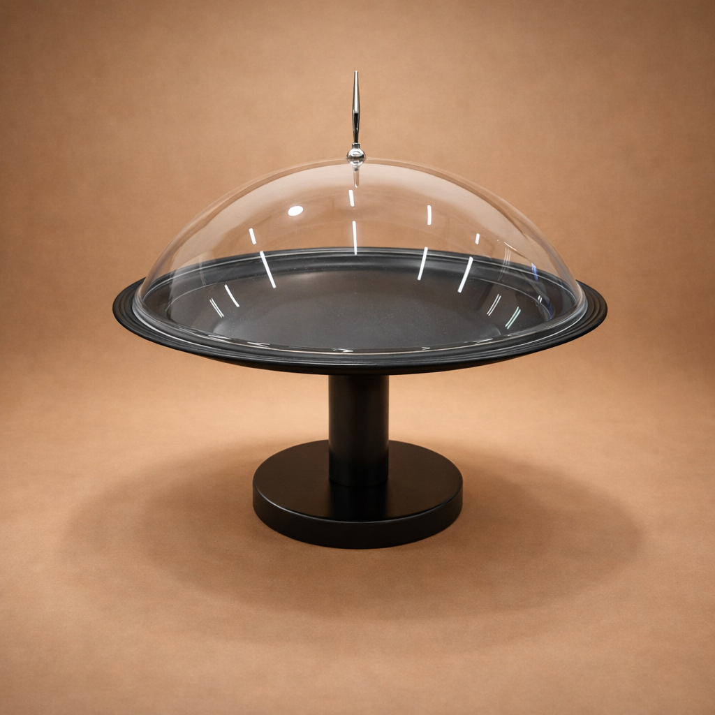 طبق كيك تقديم بغطاء