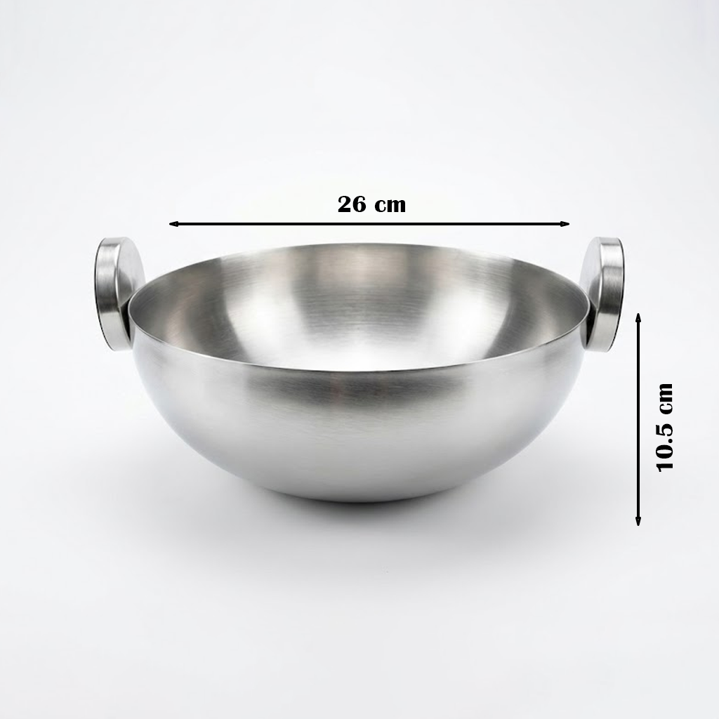 وعاء تقديم معدني كبير