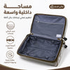 حقيبة سفر مزودة بغطاء -بيج