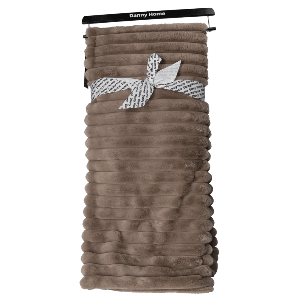 بطانية فاخرة من فرو الأرنب