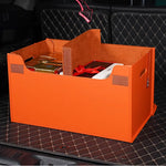 صندوق تخزين السيارة القابل للطي من الجلد