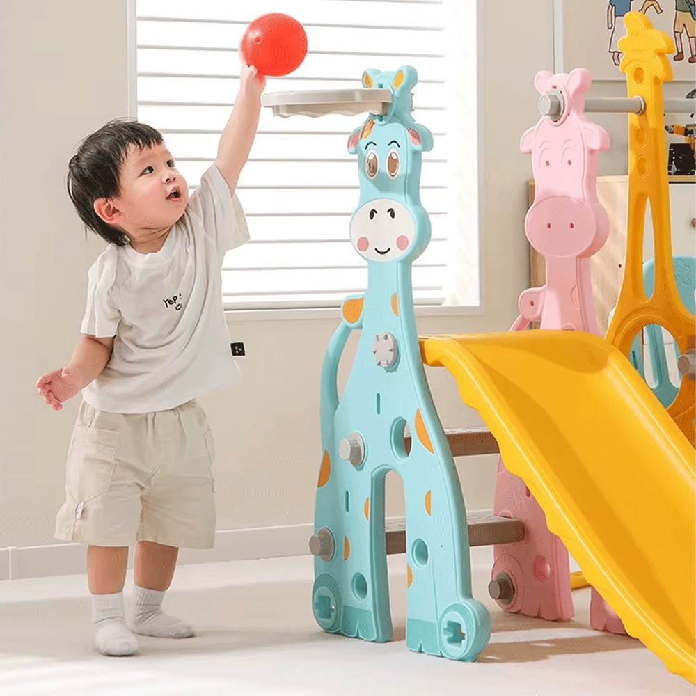 أرجوحة مع زحلاقية 3 في 1 للعب للأطفال