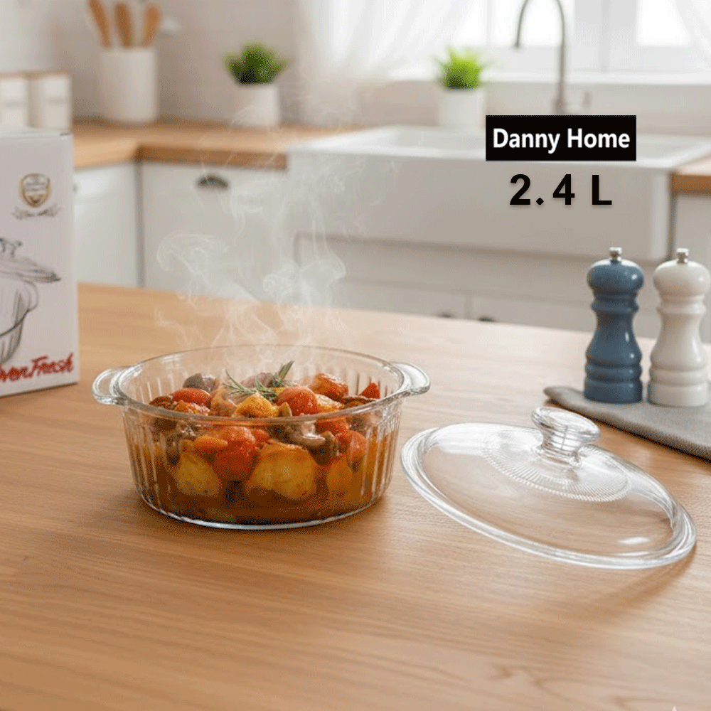 قدر خزفي زجاج البورسليكات