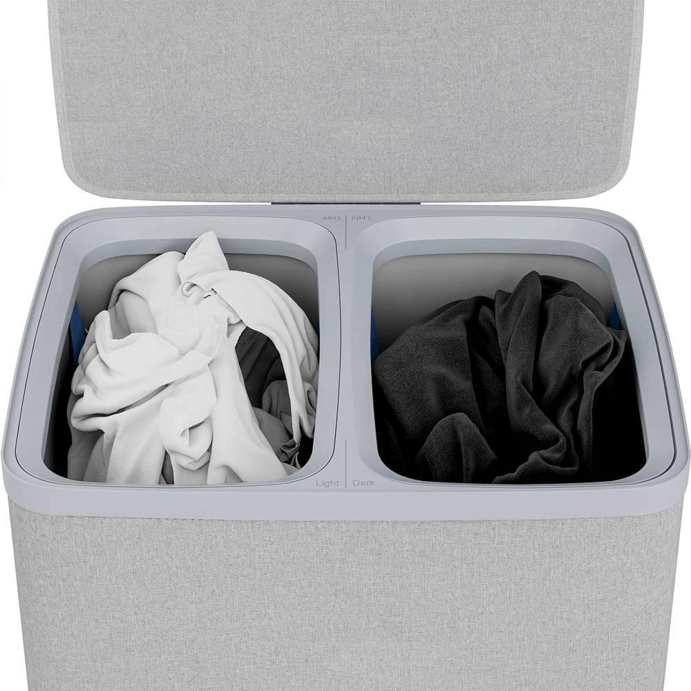 سلة غسيل 2فتحة/2حقيبة تخزين