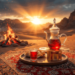 دلة فاخرة مع حامل 950 مل