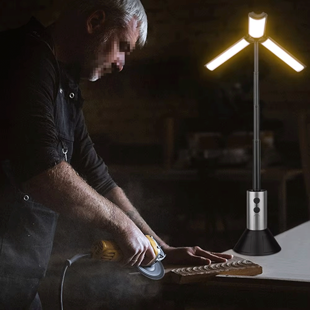 مصباح تخييم يدوي متعدد الوظائف