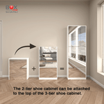 خزانة أحذية مع مرآة طولية