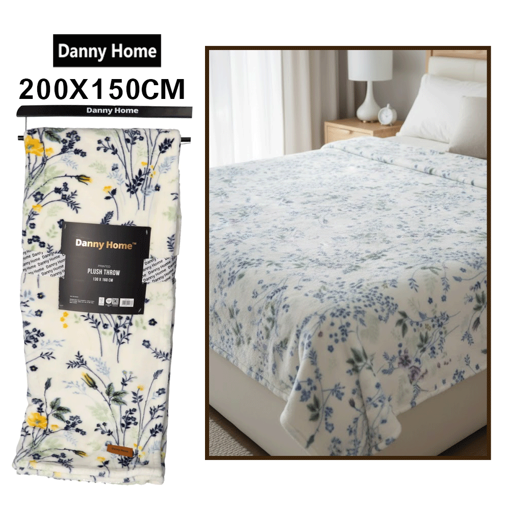 بطانية قطيفة ناعمة رسمه الورد