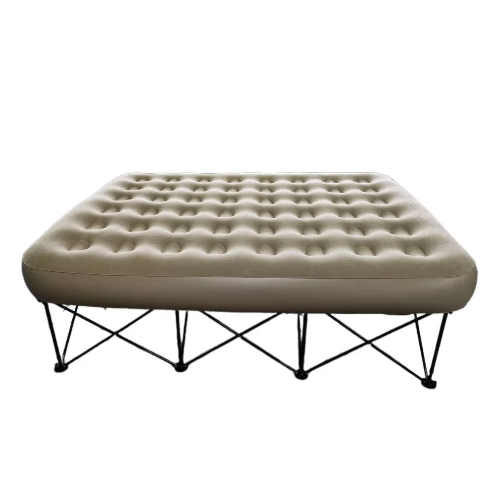 مرتبة مع إطار معدني قابلين للطي