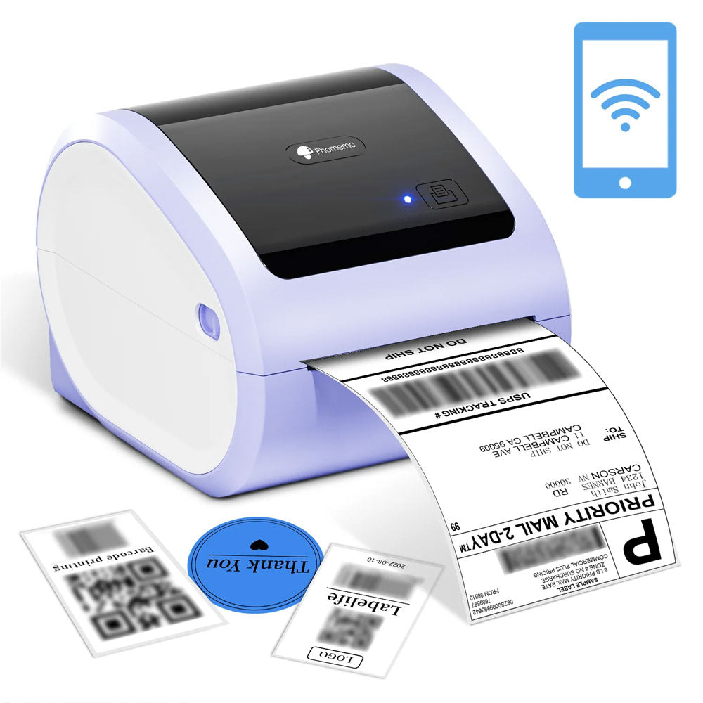 Phomemo D520-BT Thermal Label Printer / Purple