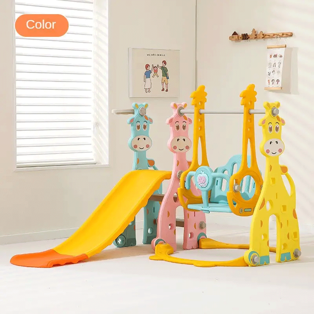 أرجوحة مع زحلاقية 3 في 1 للعب للأطفال