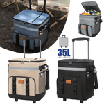 حقيبة مبرد بعجلات