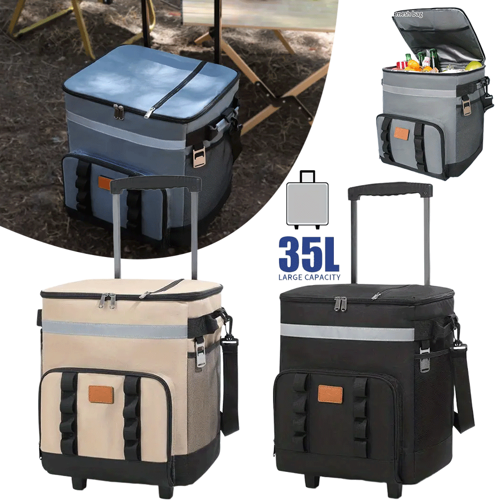 حقيبة مبرد بعجلات