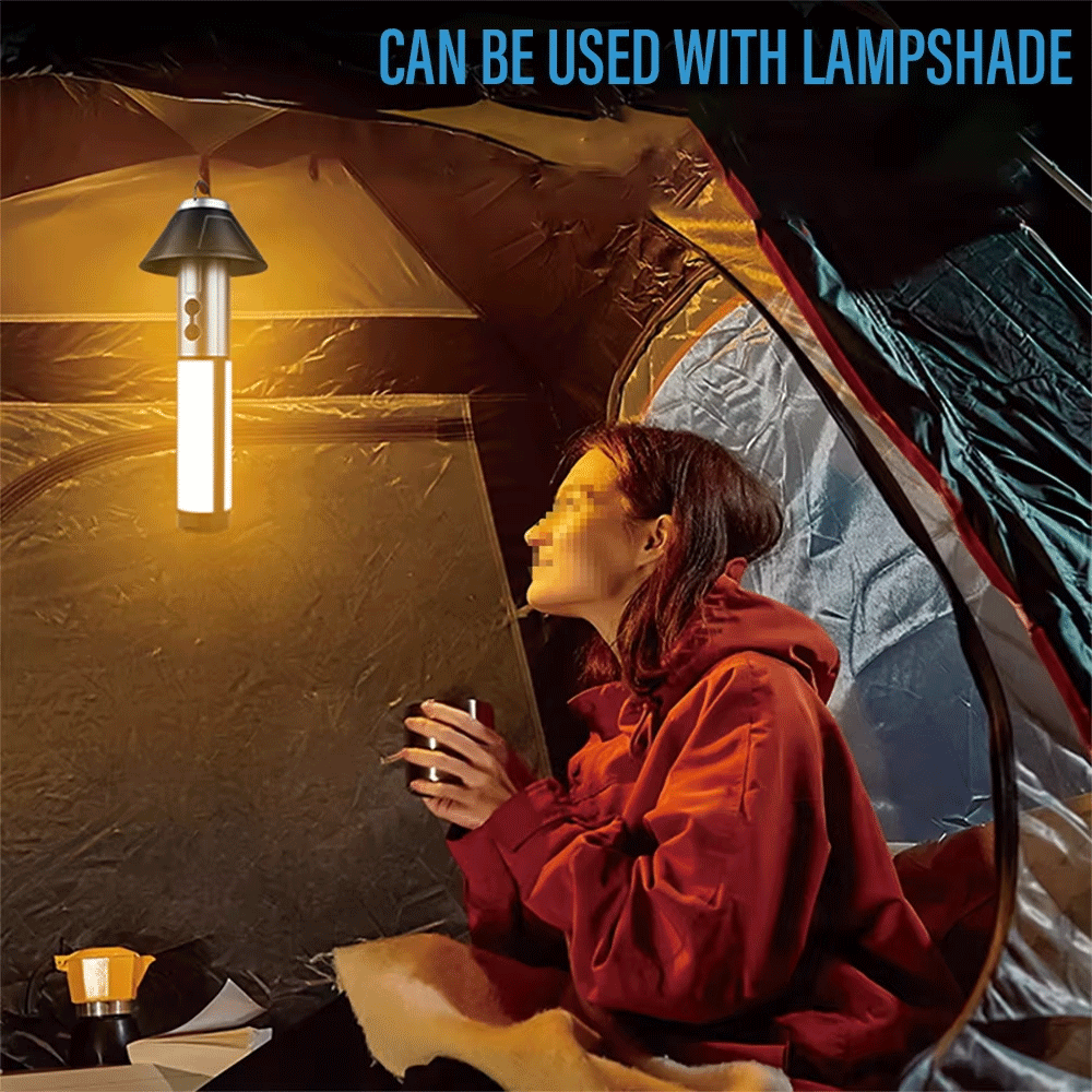 مصباح تخييم يدوي متعدد الوظائف