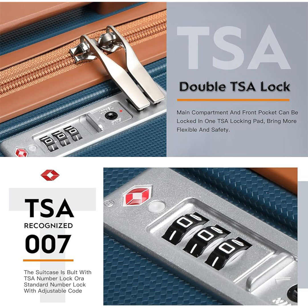 مجموعة أمتعة للسفر صغيرة من قطعتين