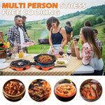 موقد غاز تخييم مزود بشعلتين