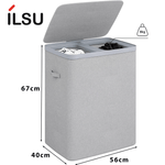 سلة غسيل 2فتحة/2حقيبة تخزين