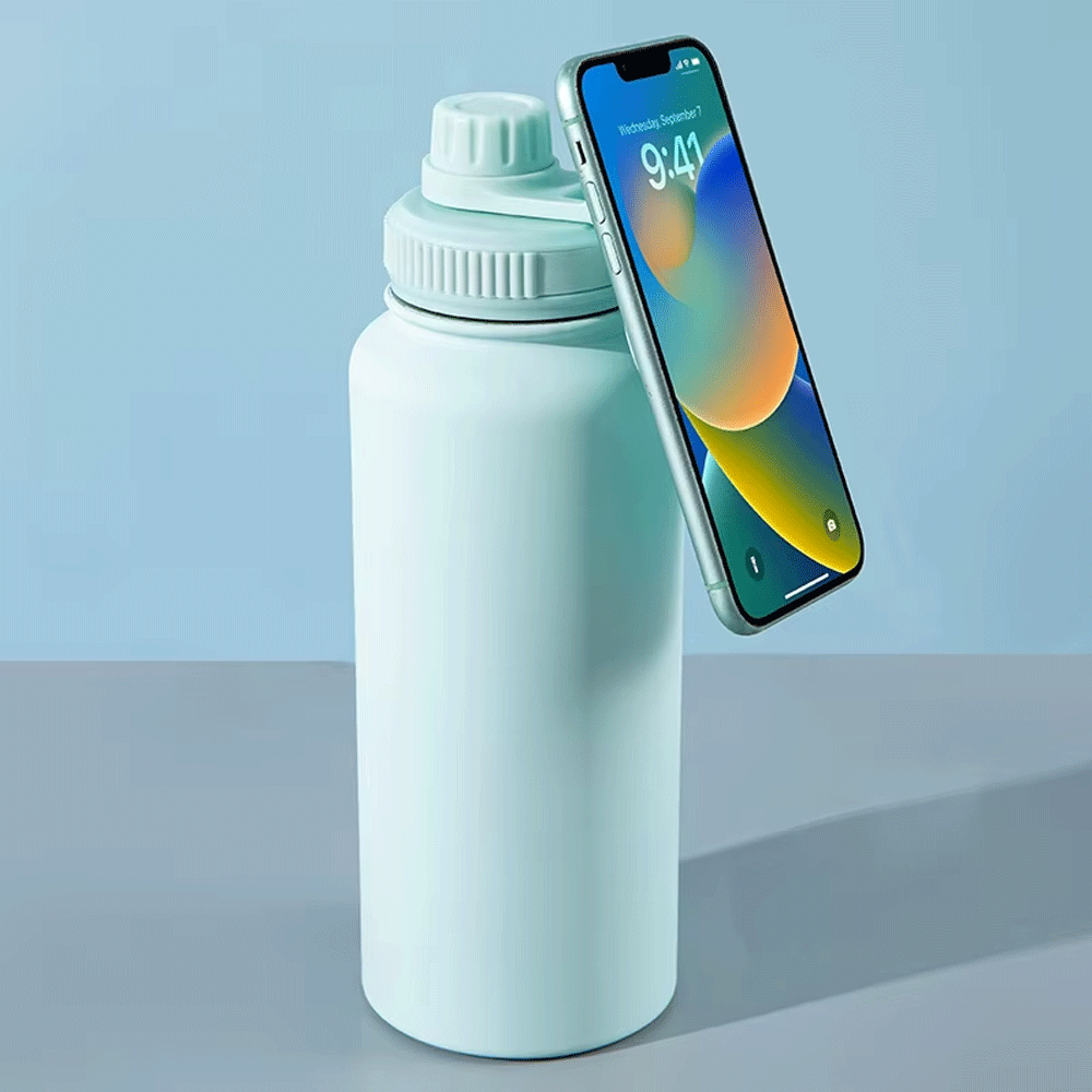 قارورة حرارية مع ستاند هاتف 1000/1200 ملل