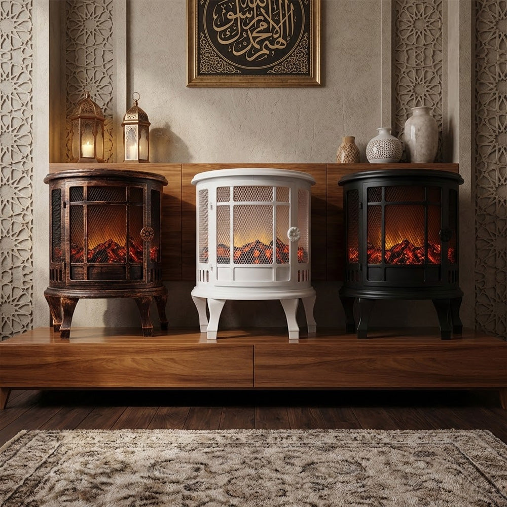 ديكور إضاءة مدفأة الحطب