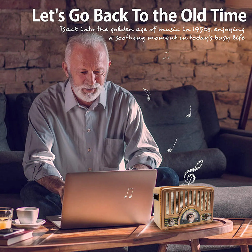 راد ريترو متعدد مكبرات الصوت مع بلوتوث،