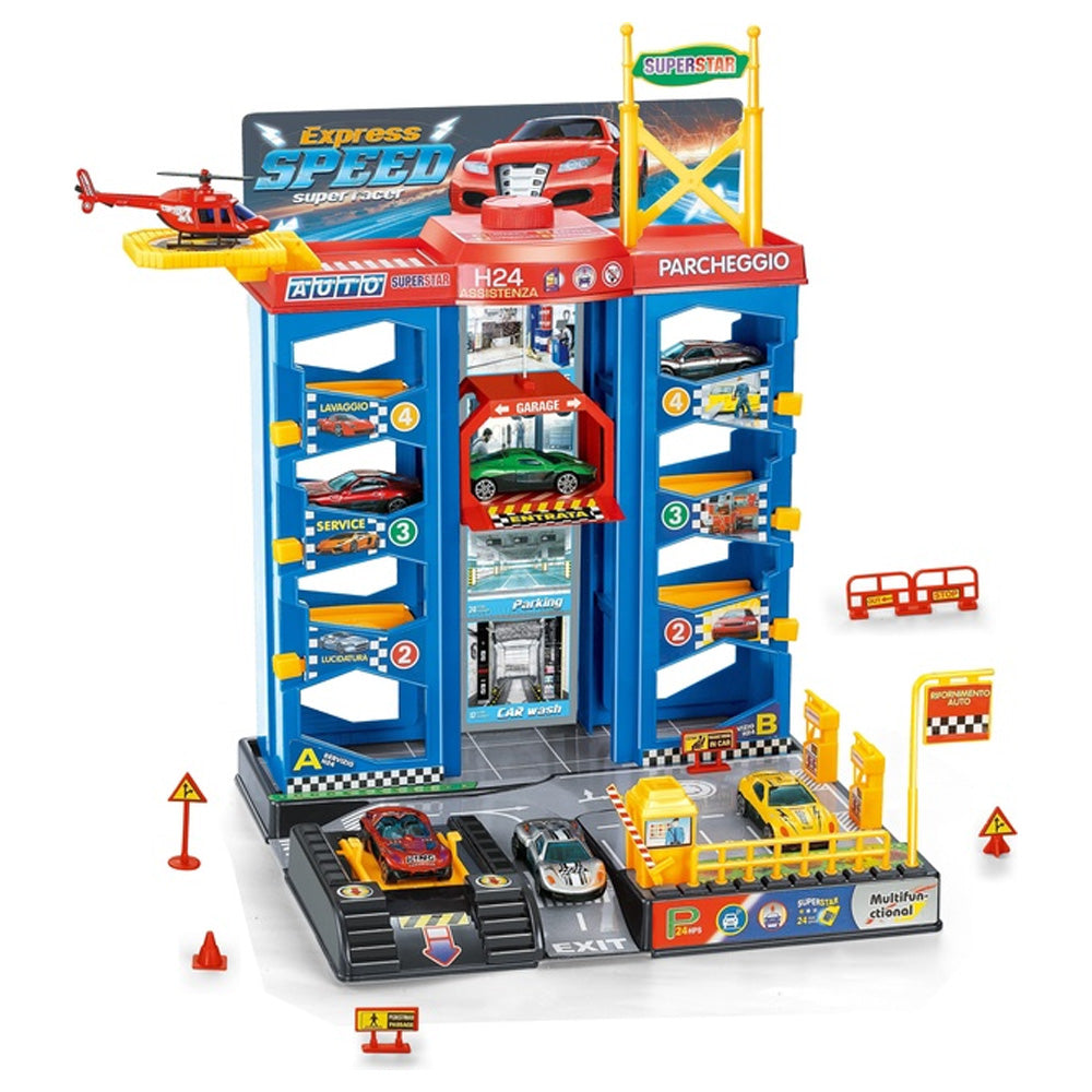 موقف سيارات مع الملحقات