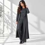 بدلة نسائي 3 قطع طويل