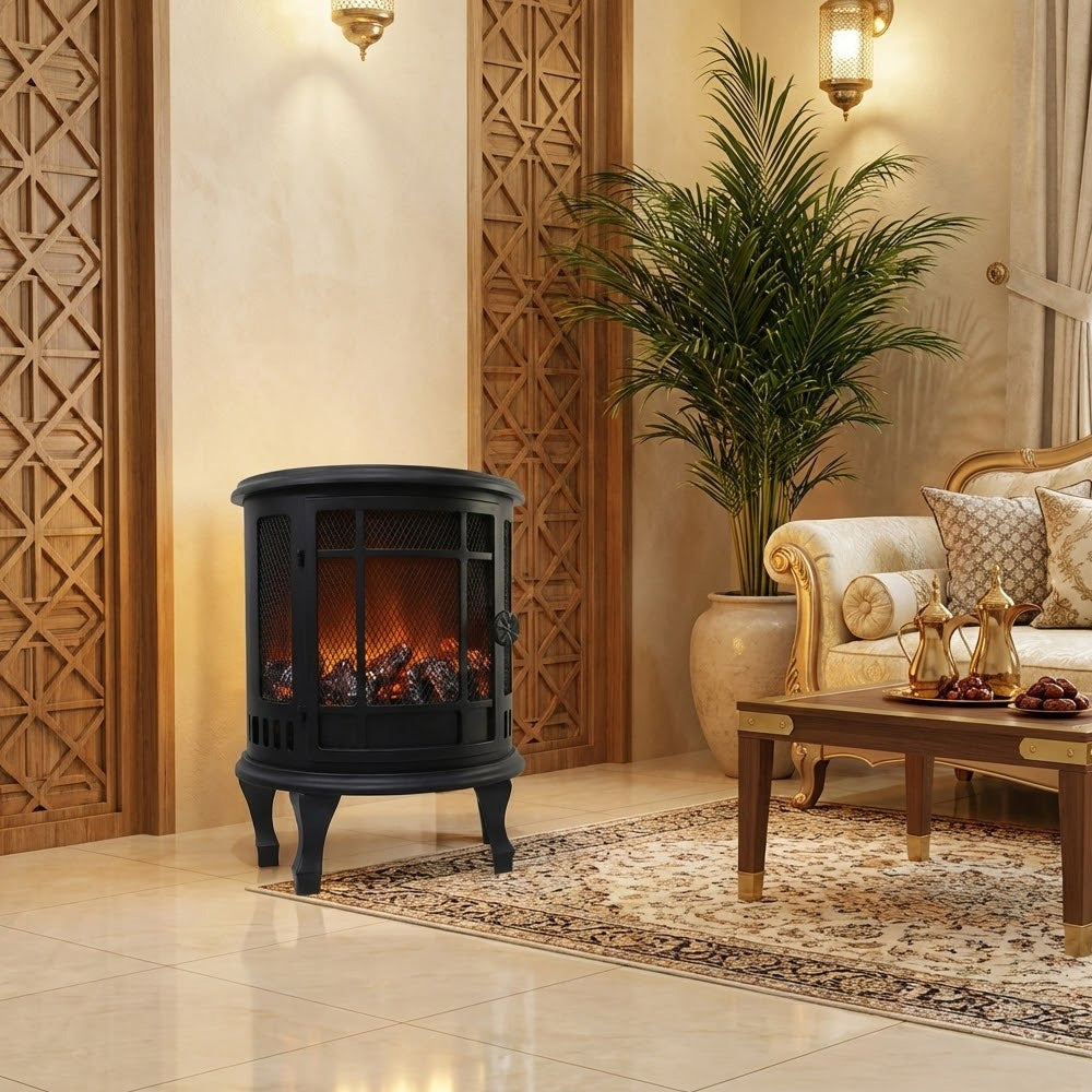 ديكور إضاءة مدفأة الحطب