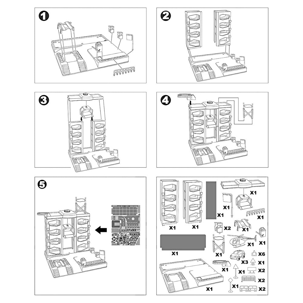 موقف سيارات مع الملحقات