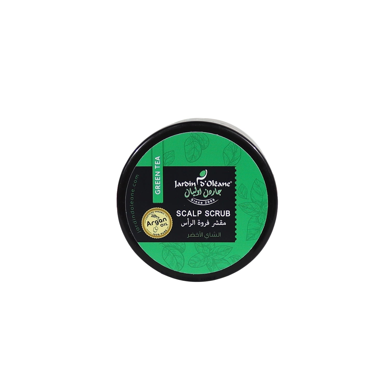 مقشّر فروة الرأس بالشاي الأخضر
