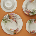 طقم سفرة نقشة زهرة كبيرة