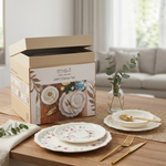 طقم أطباق مائدة فاخر 24 قطعة