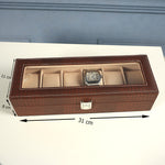 صندوق ساعات جلدي فاخر