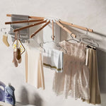 رف تجفيف ملابس قابل للطي مثبت