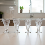 طقم كاسات  للحلوى والآيس كريم