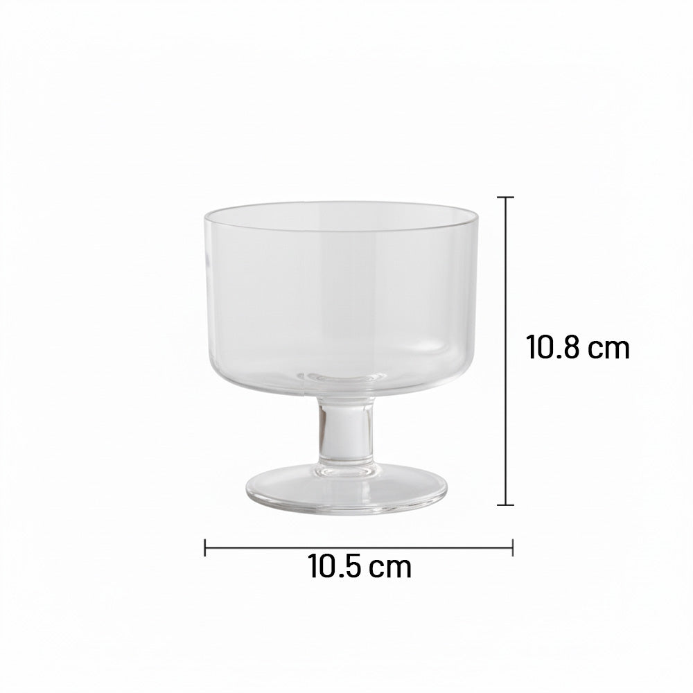 أوعية حلوى زجاجية صغيرة، 4 قطع