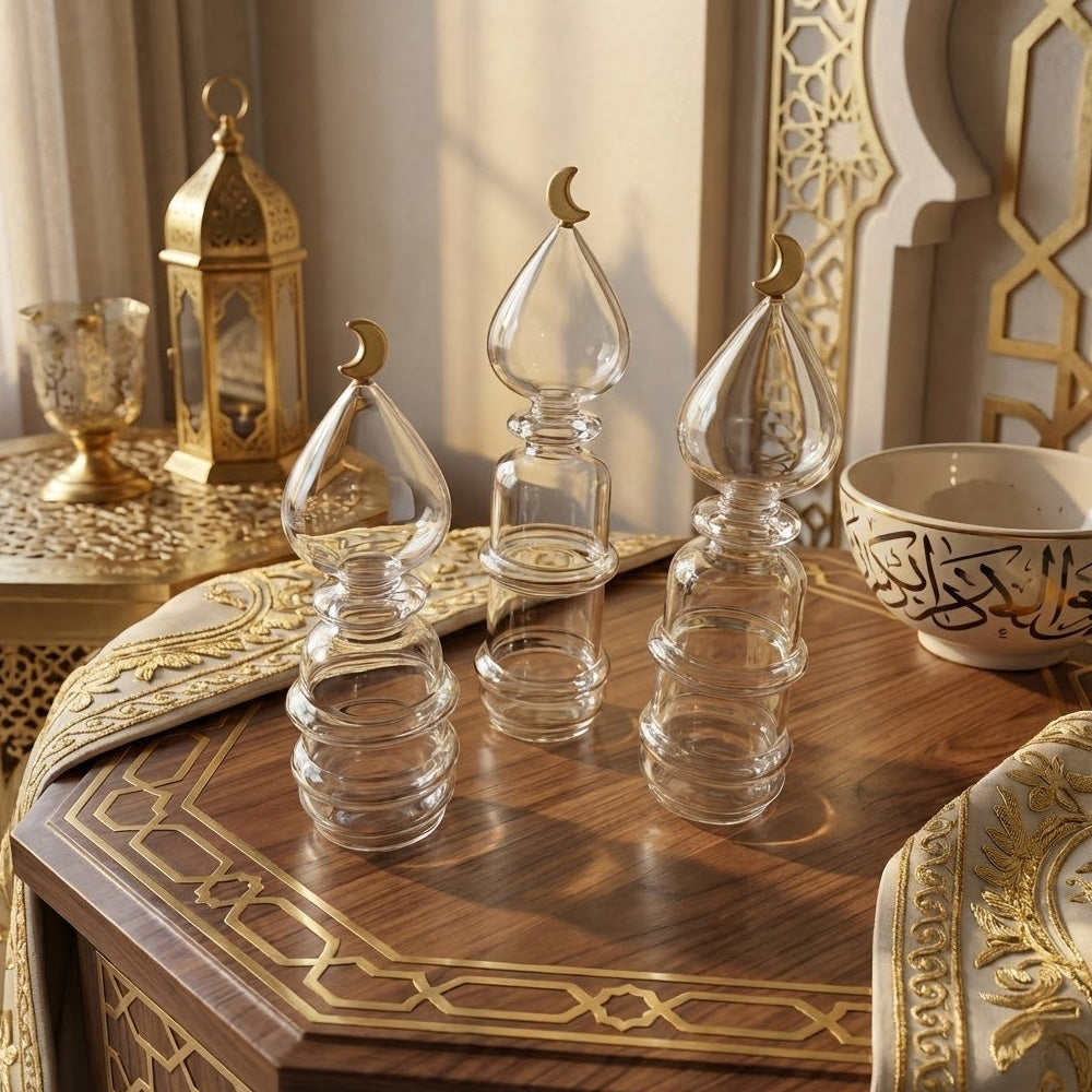 زينة من زجاج القمر