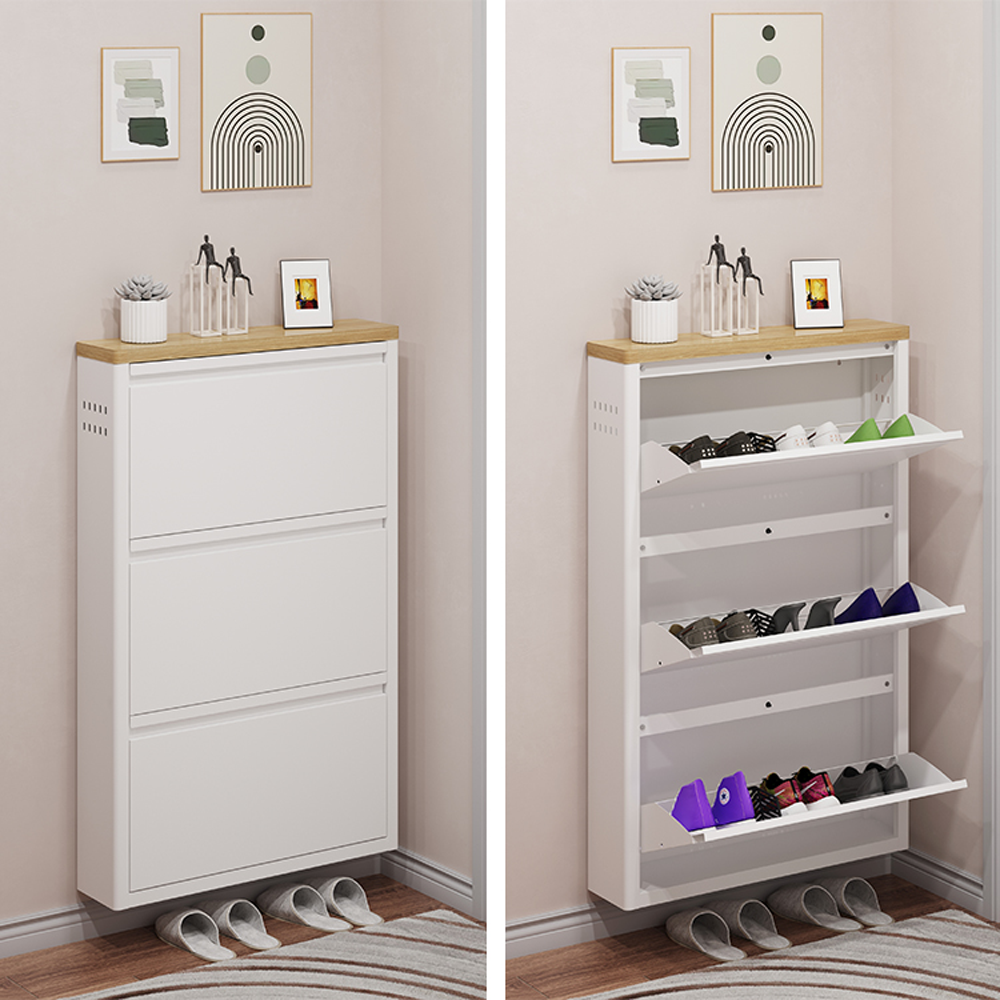 خزانة أحذية جدارية من المعدن