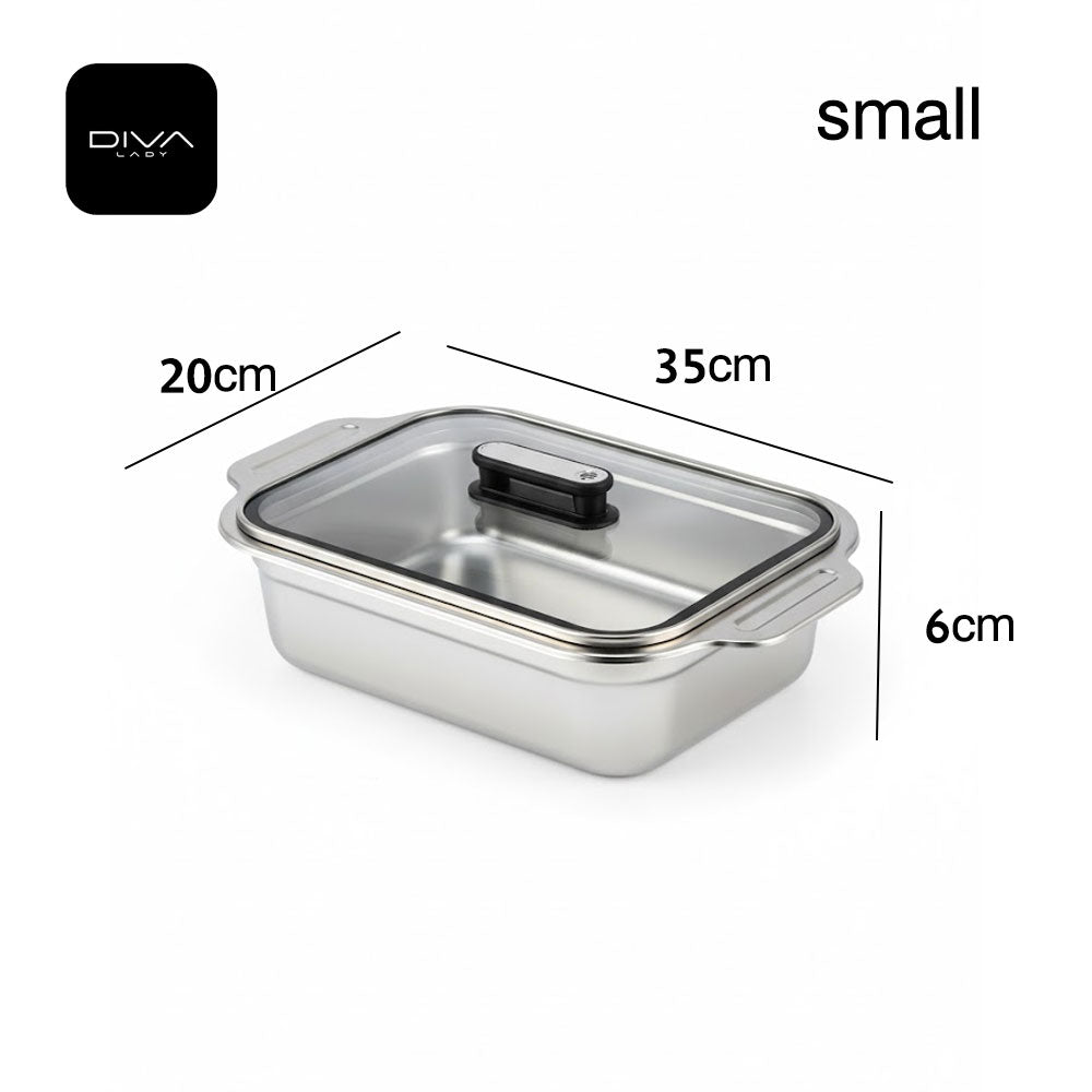 حافظة طعام ستيل بتصميم عملي