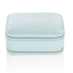 ‏صندوق مجوهرات بسحاب مع مرآة