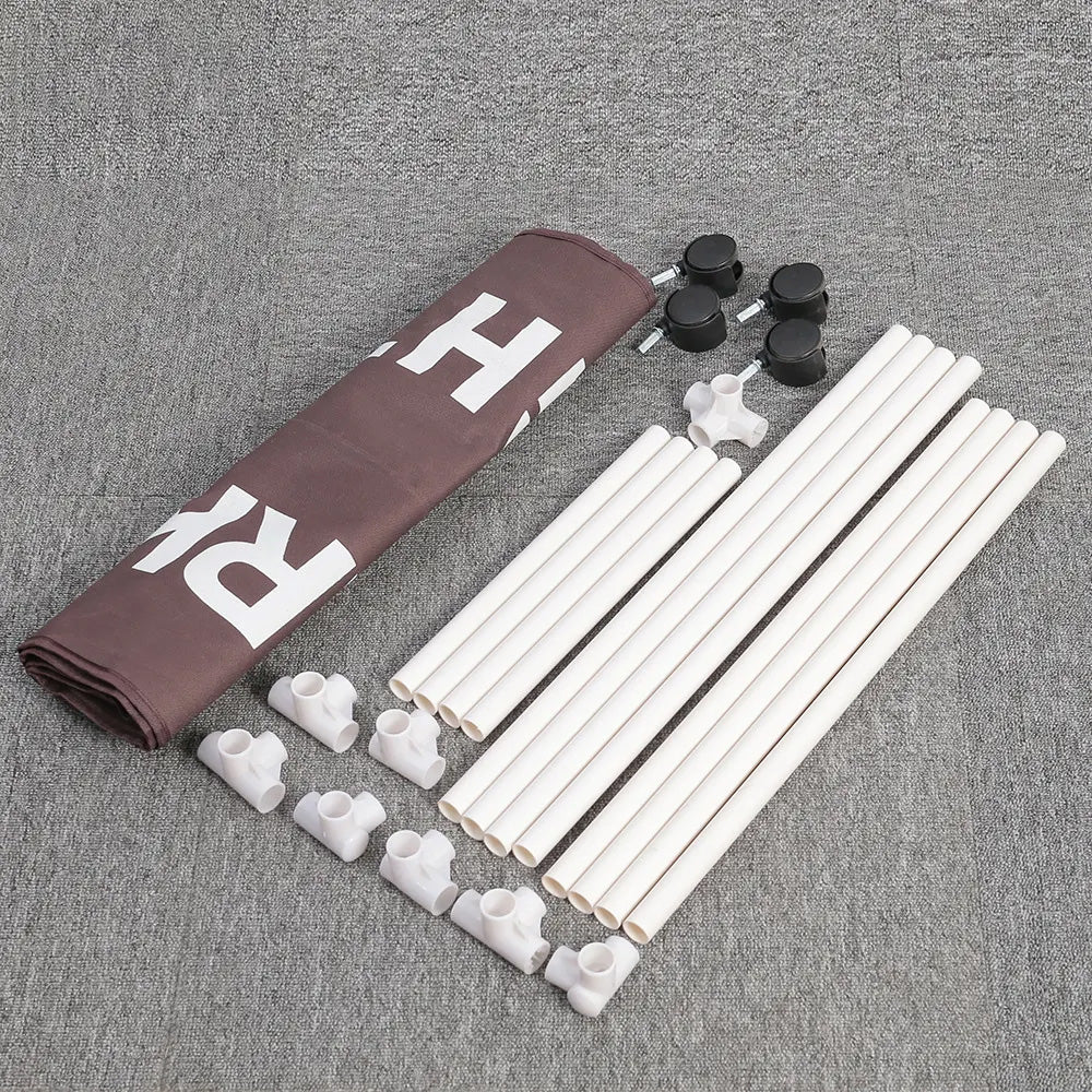 سلة غسيل مكونة من حجرتين مع غطاء