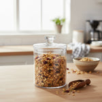 برطمان زجاجي بغطاء زجاجي