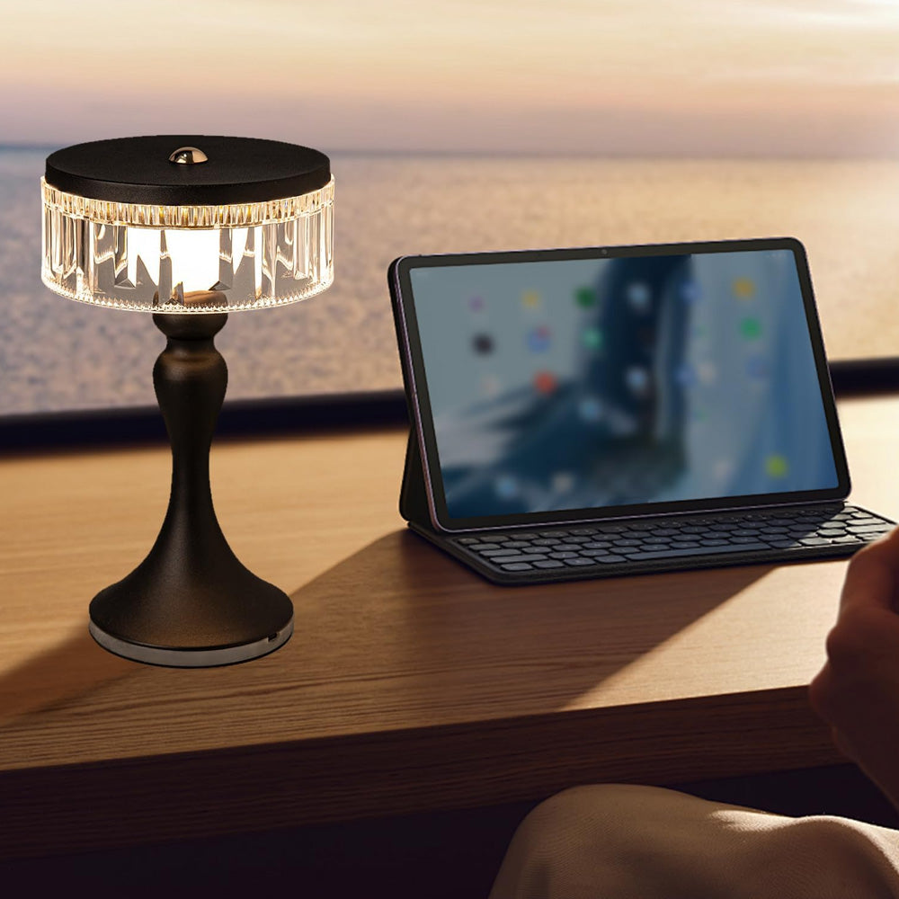 مصباح طاولة لاسلكي قابل لإعادة الشحن