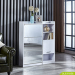 خزانة تخزين أحذية خشبية